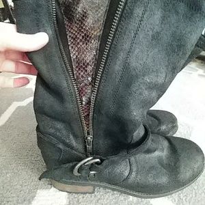 UGG moto leather boots
